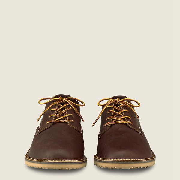 Red Wing Oxford Weekender – Rough & Tough Leather - Brown - Mens IXK697203